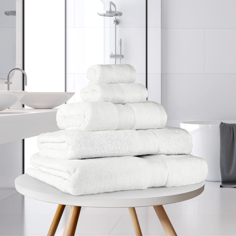 Ultima Collection - 640g Soft and Full Towel Range in White